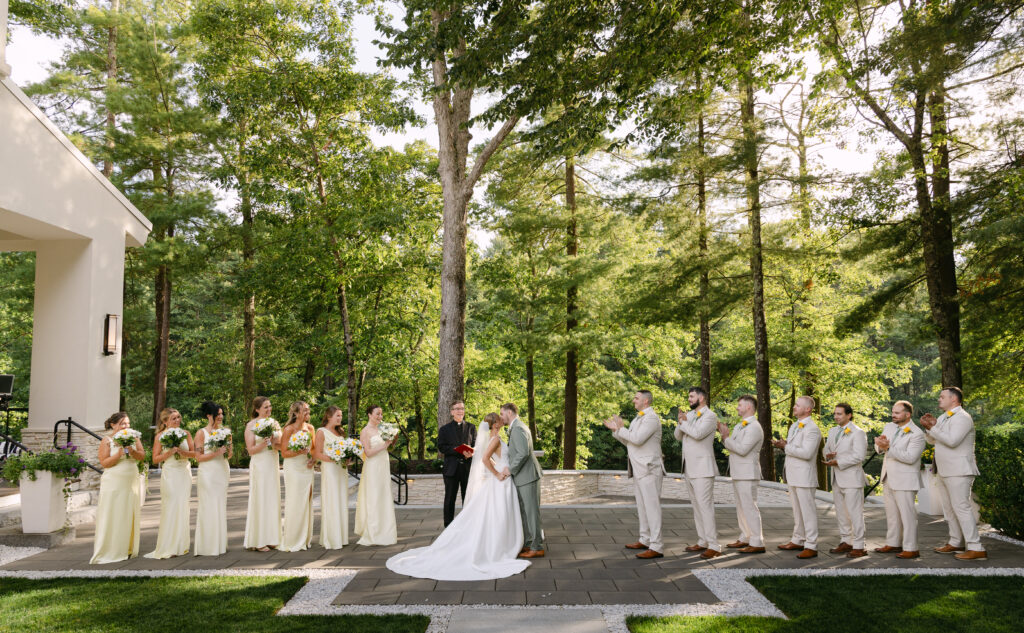 Lakeview Pavilion wedding ceremony in Foxborough MA